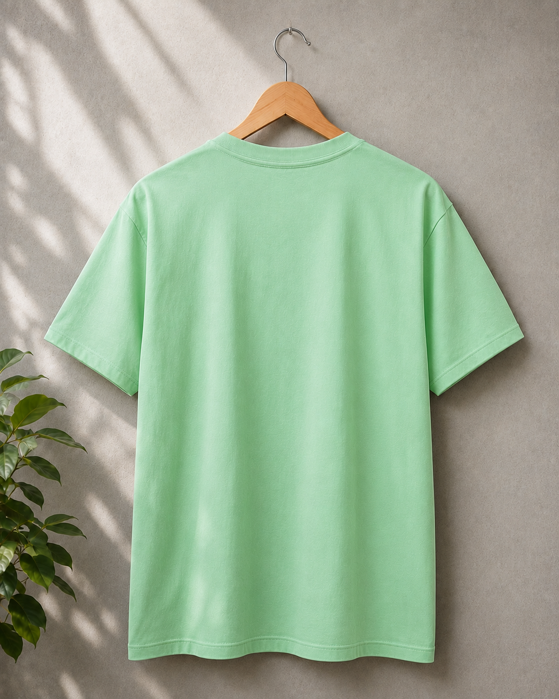 "Dead Inside" Brush Typography Regular Fit T-Shirt — Sea-Green 6