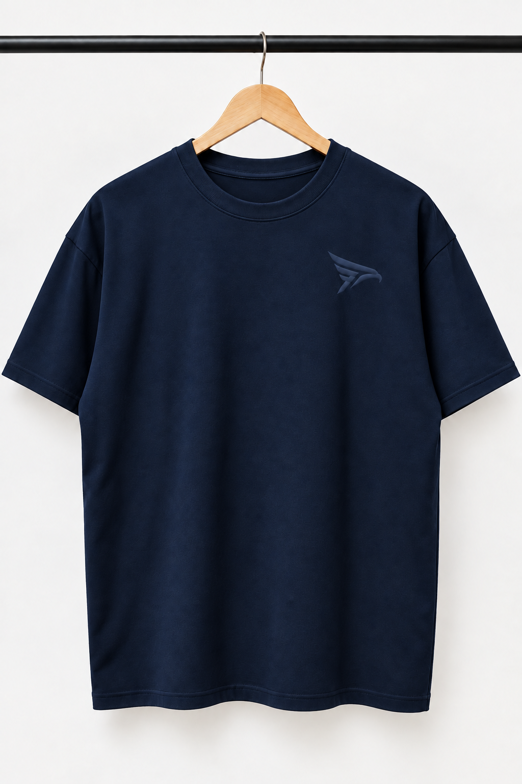 "Available For Coffee, Not Commitment" Back Print Regular Fit T-Shirt — Navy Blue 2