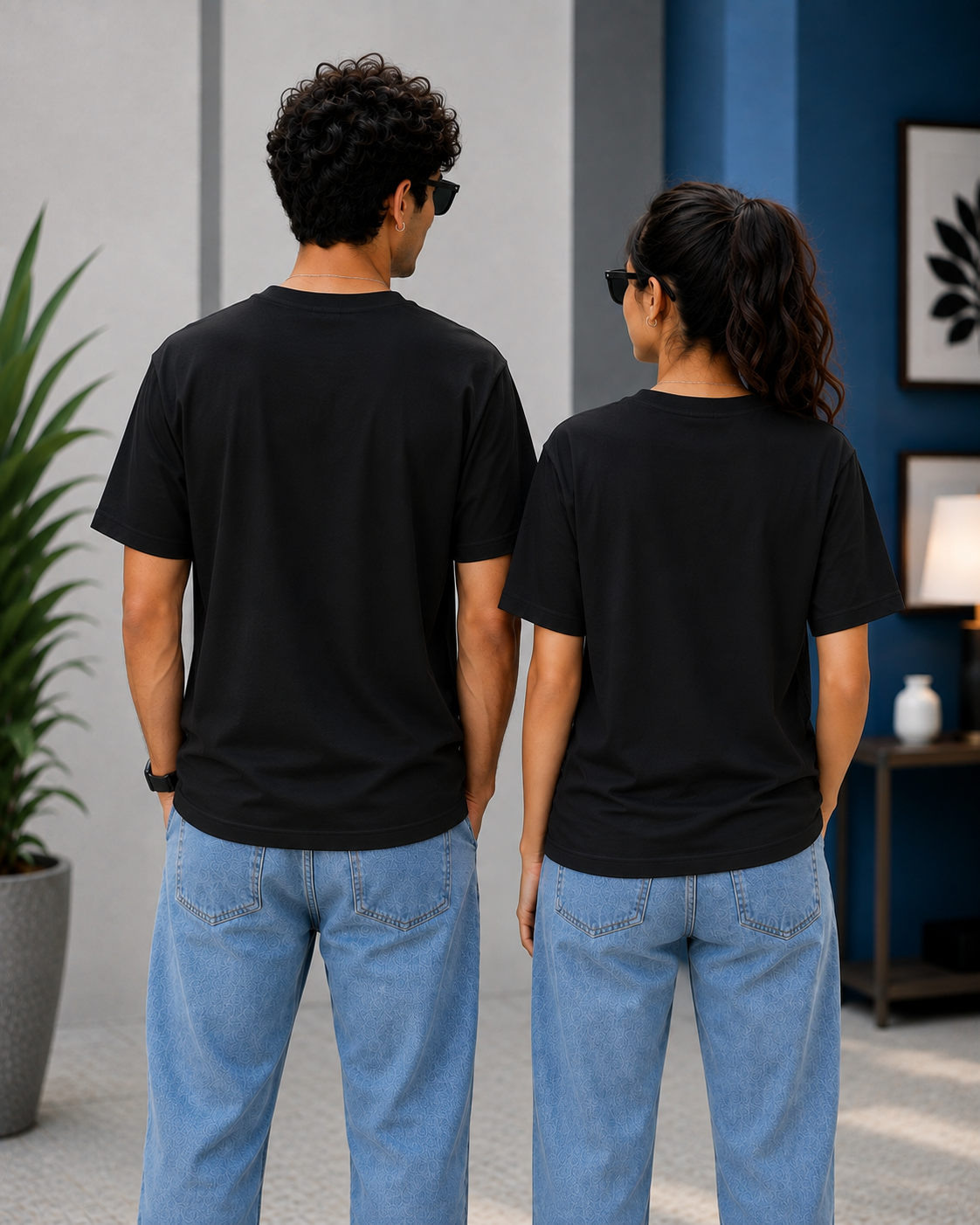 Invisible Ghost – Minimal Streetwear Graphic T-Shirt — Black 2