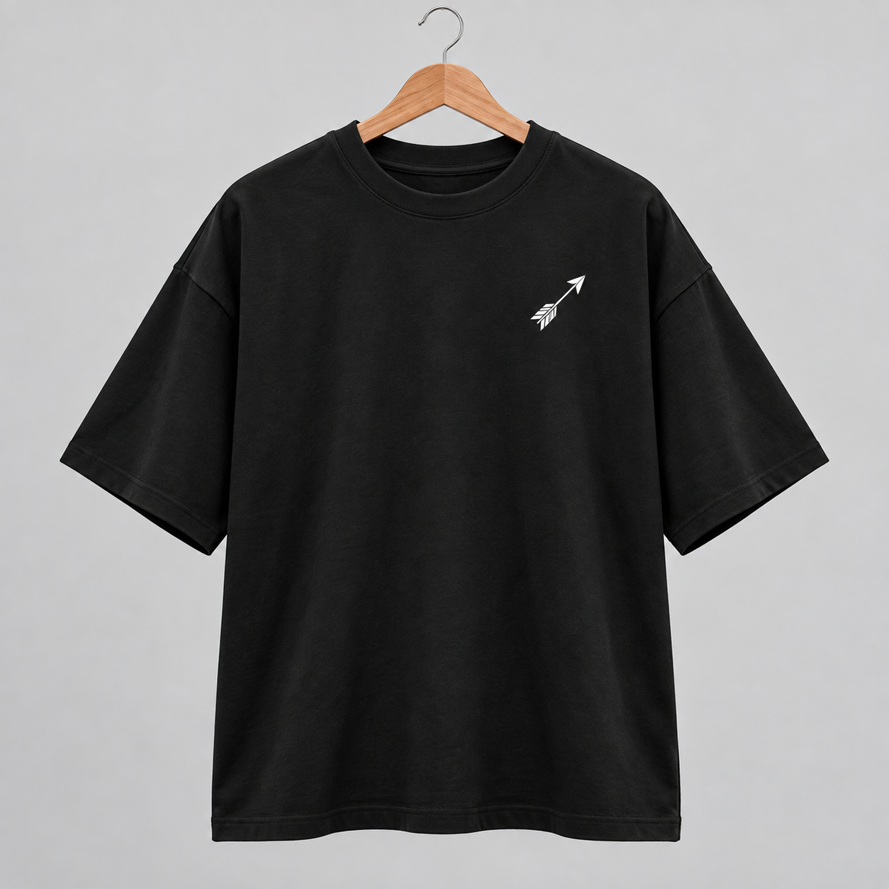 “UDTA TEER” TYPOGRAPHIC OVERSIZED T-SHIRT  — Black 2