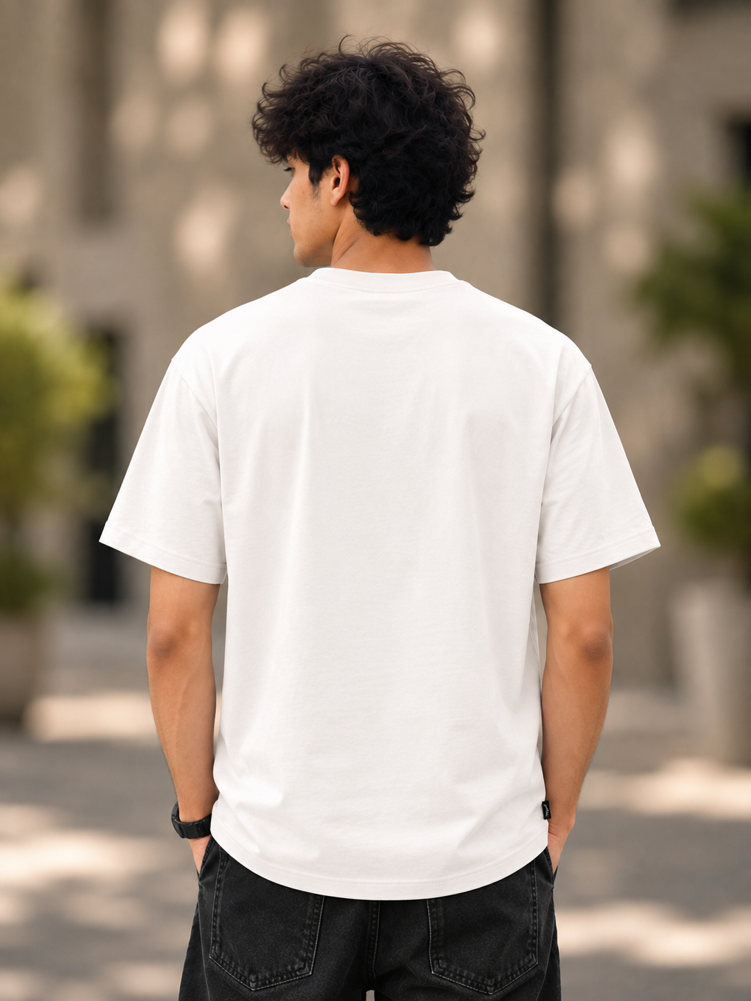 "Be My Wife Bro" Funny Stick Figure Graphic Regular Fit T-Shirt — White 2