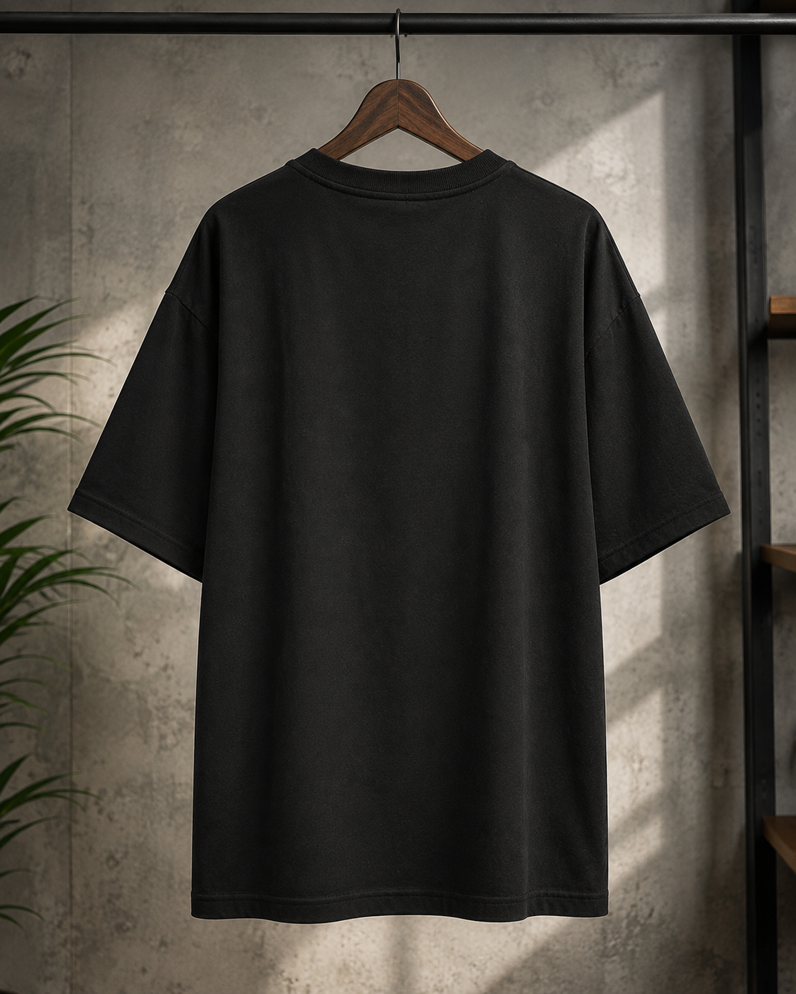 "Queen of Hearts" Playing Card Graphic Oversized T-Shirt — Black 4