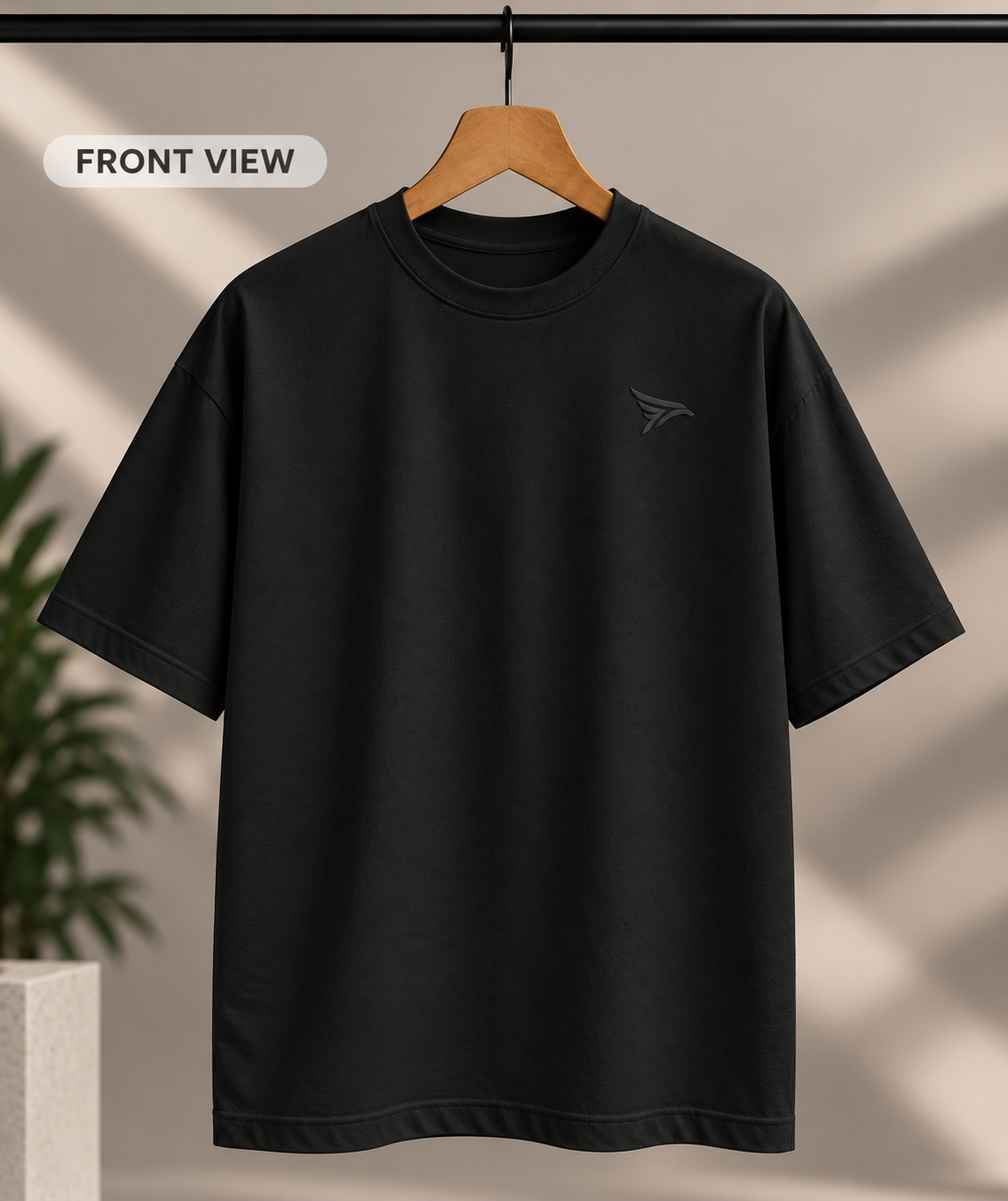 "Don't Talk To Me I Have A Crazy Girlfriend" Back Print Regular Fit T-Shirt — Black 2