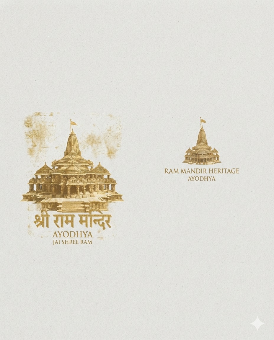 Ram Mandir Ayodhya Heritage Oversized T-Shirt 2