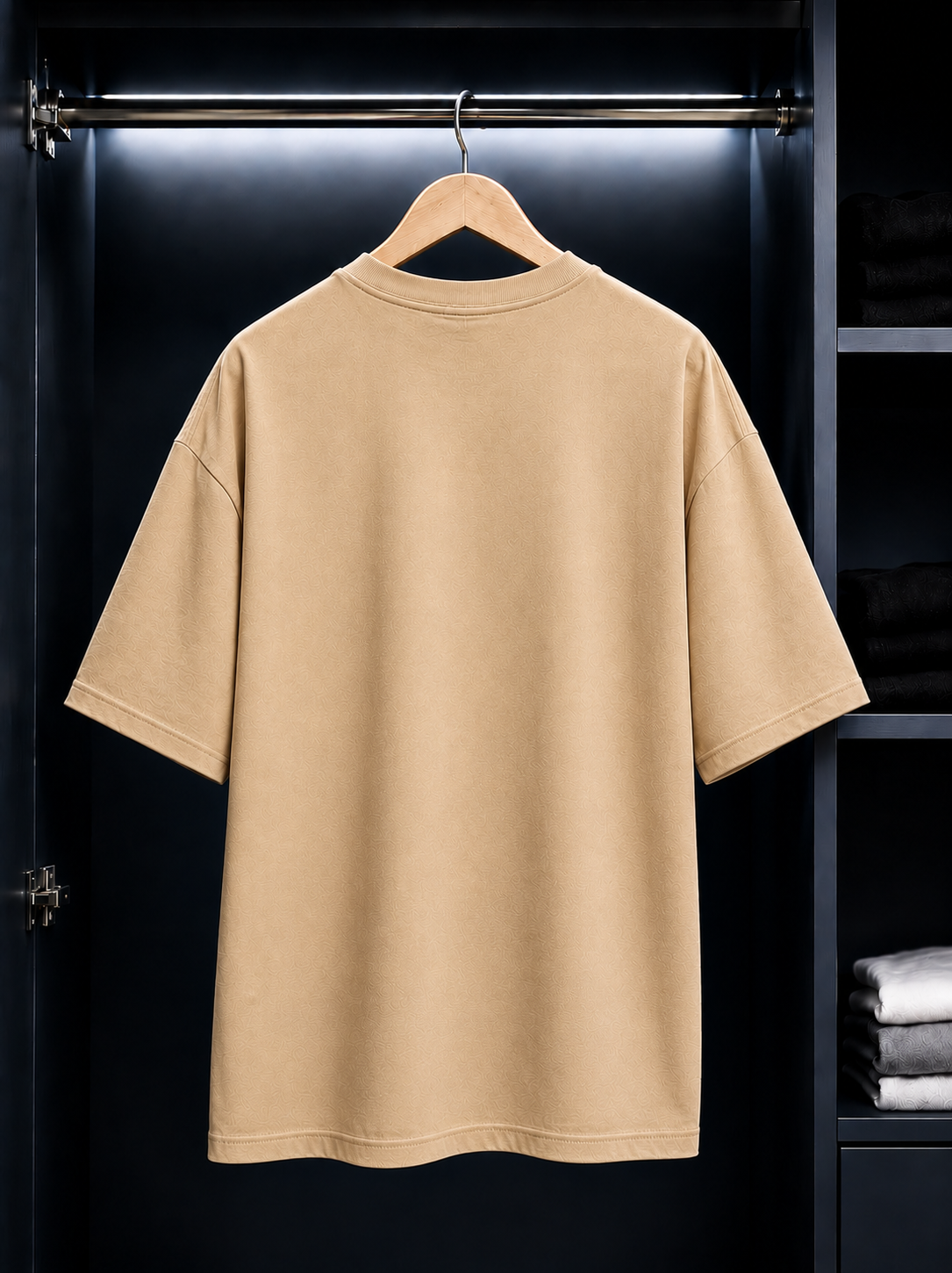 "Not On Your Frequency" Grumpy Cat Graphic Oversized T-Shirt — Beige 5