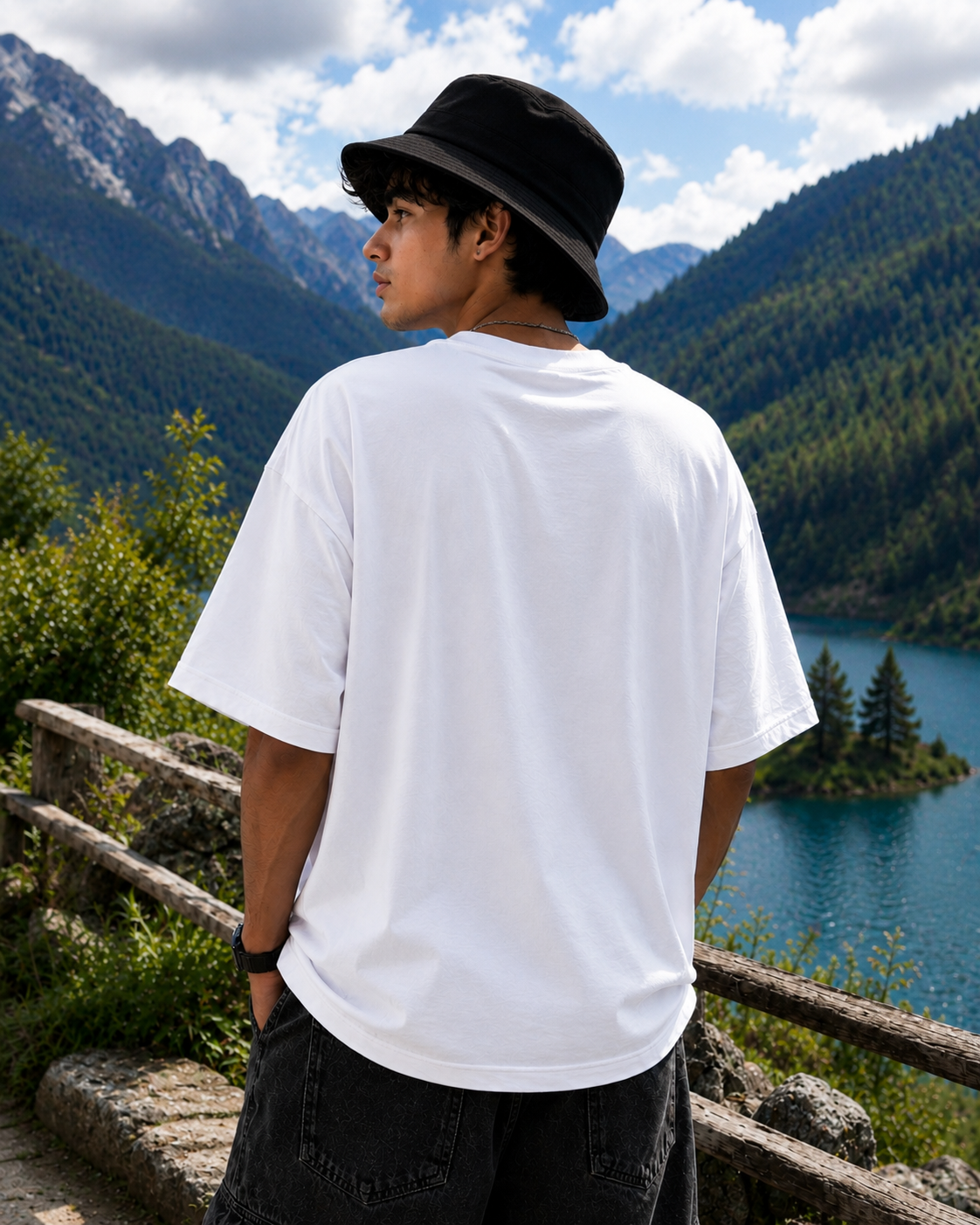 "Hello Friendsssssss!" Oversized Graphic T-Shirt – Premium Cotton  — White 2