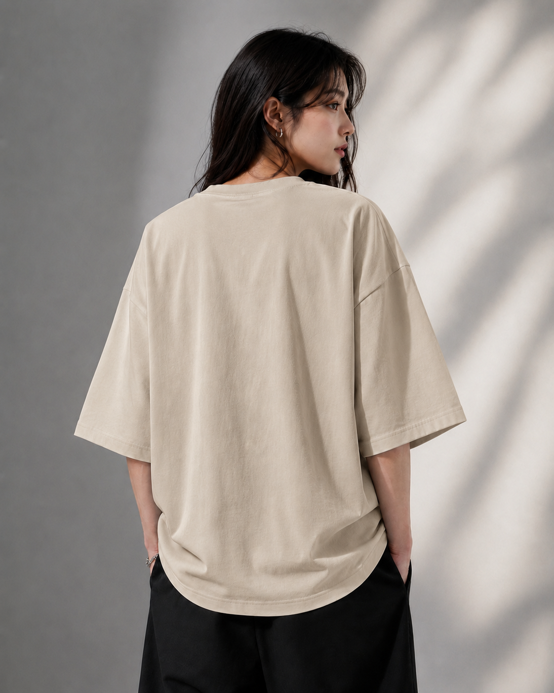 "Vincenzo: Villain's Justice" K-Drama Graphic Oversized T-Shirt — Beige 2