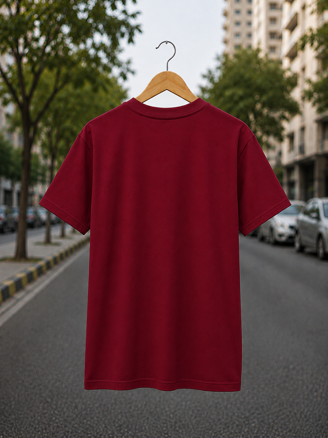 "Angry Bird" Graphic Regular Fit T-Shirt — Maroon 4
