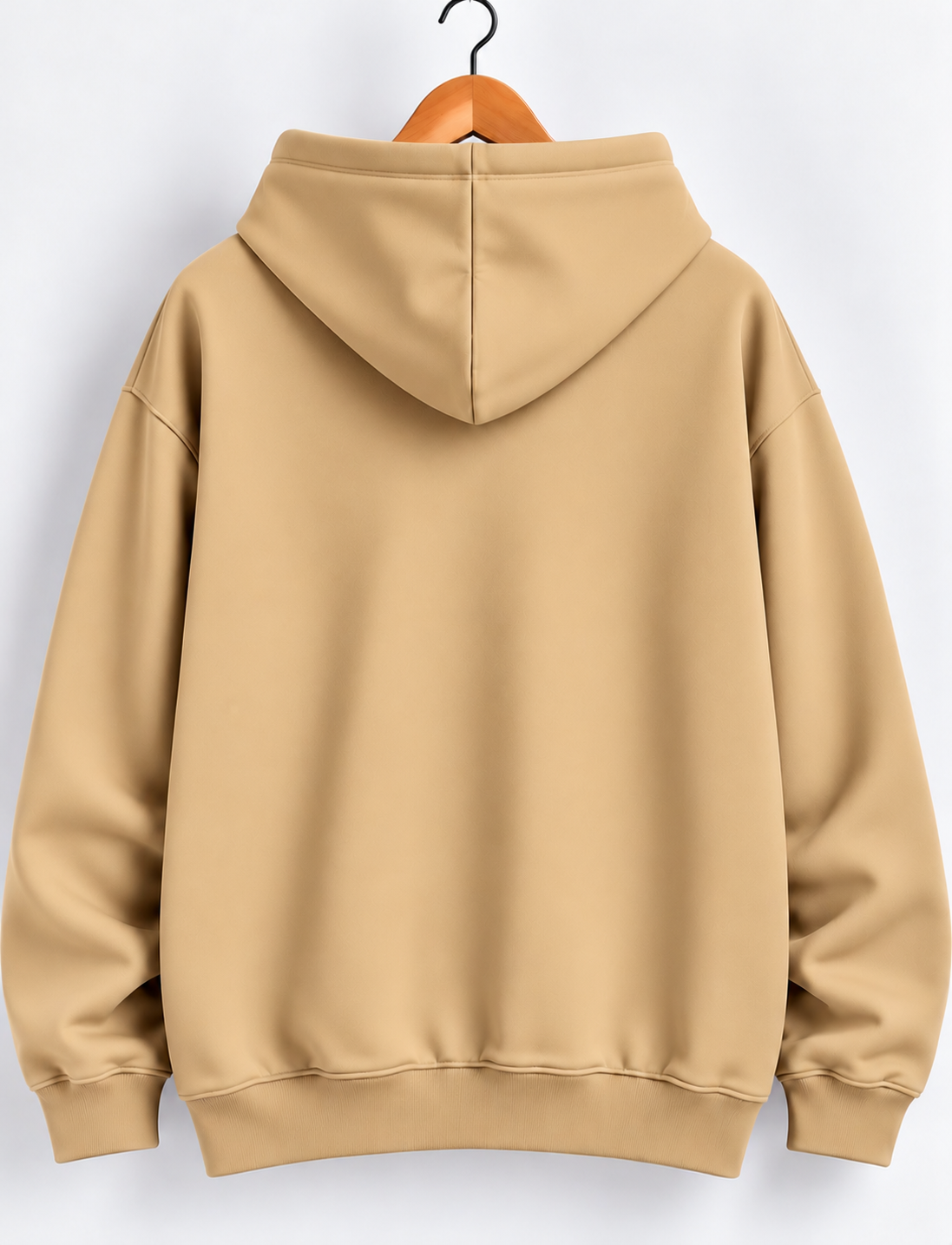 Premium Anime Graphic Oversized Hoodie — Beige 2