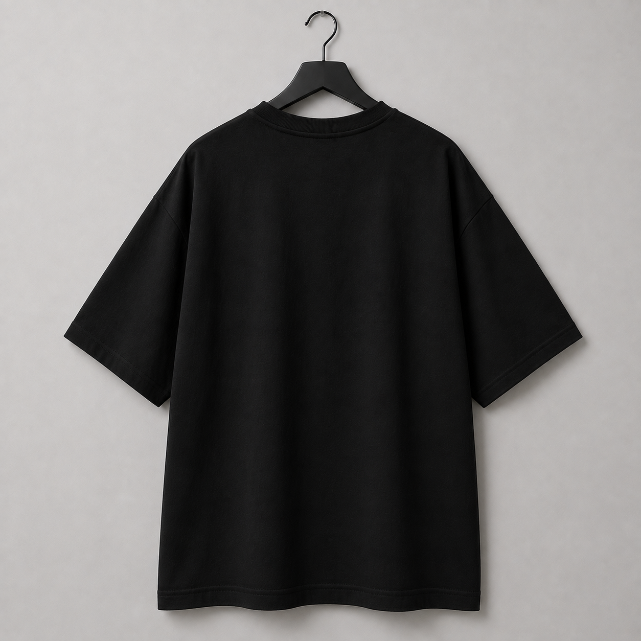 "LOOK AT THIS" Graphic Oversized T-Shirt — Black 4