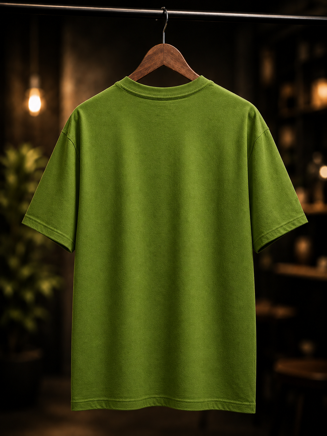 "Hacker: Break The System" Cyberpunk Graphic Oversized T-Shirt — Avocado Green 4