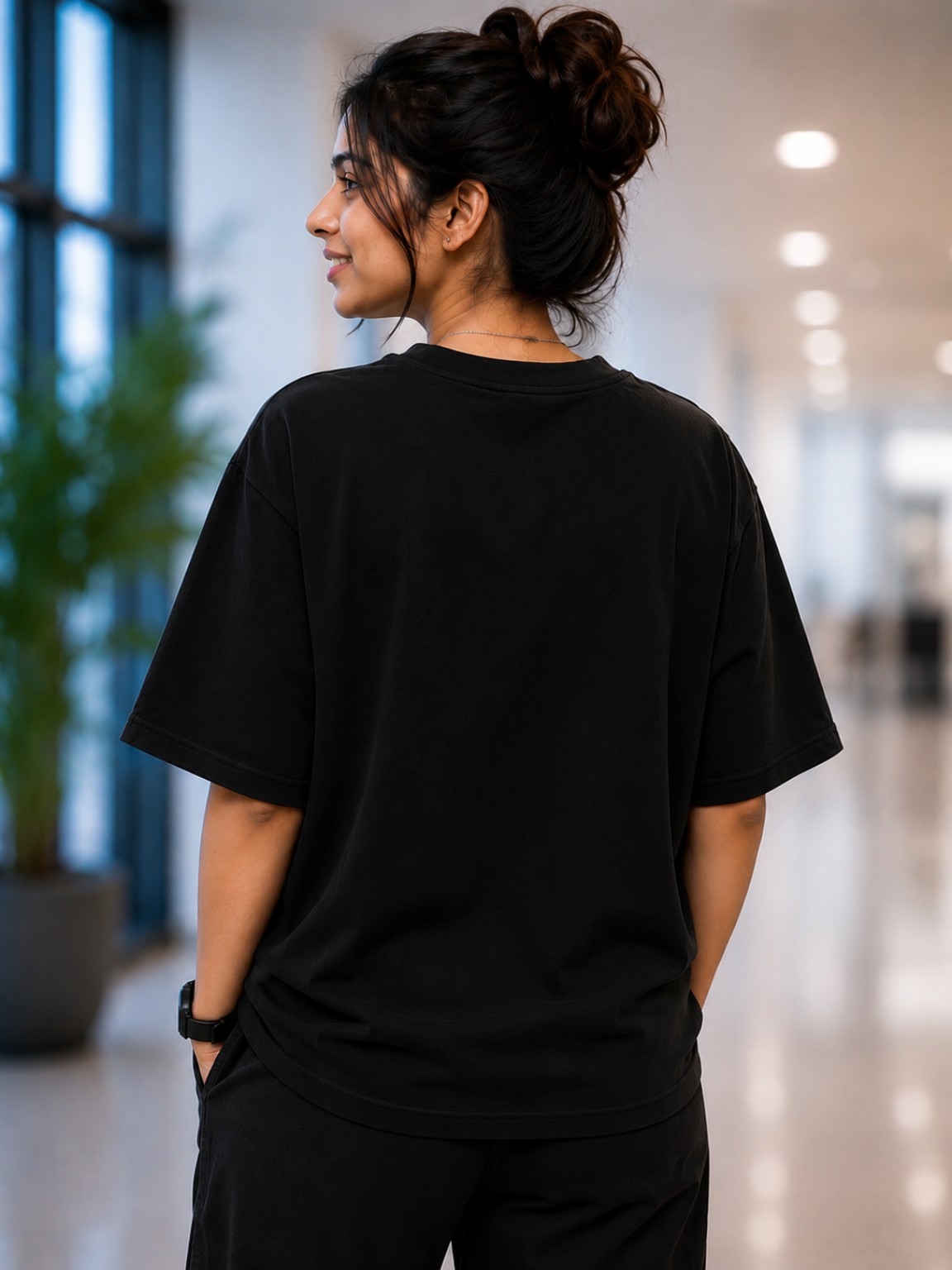 Lord Shiva Artistic Oversized Black T-Shirt for Men | Premium Graphic Streetwear | PIMBL STYLES — Black 2