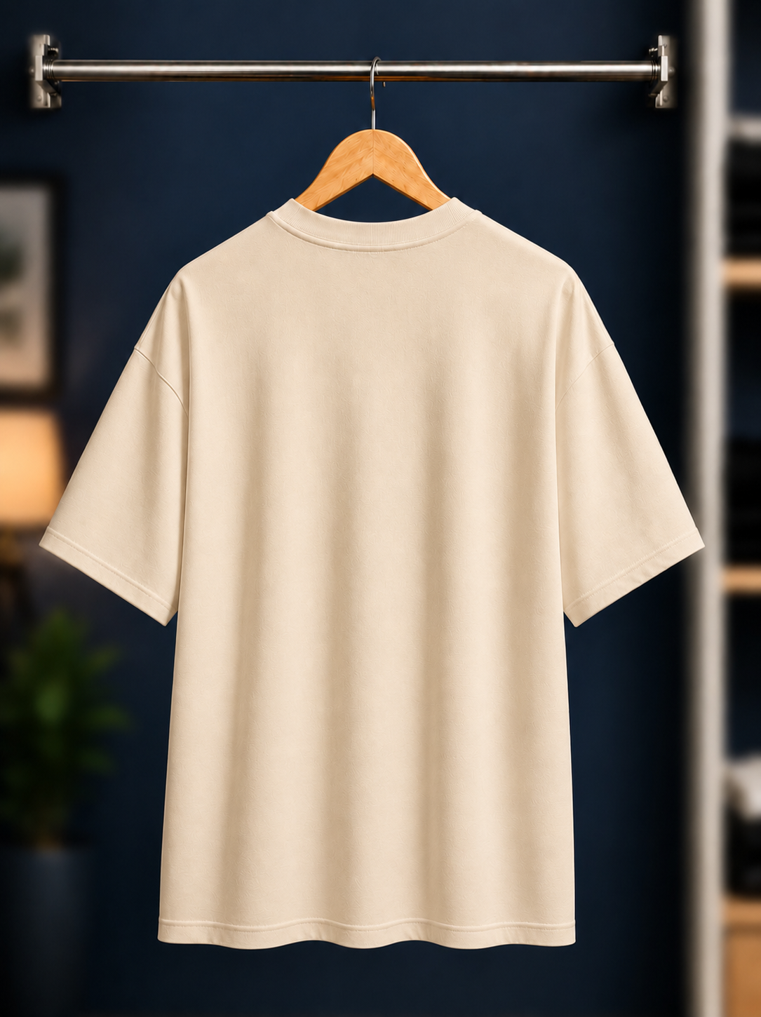 Har Har Mahadev Oversized Graphic T-Shirt | PIMBL Styles — Beige 6