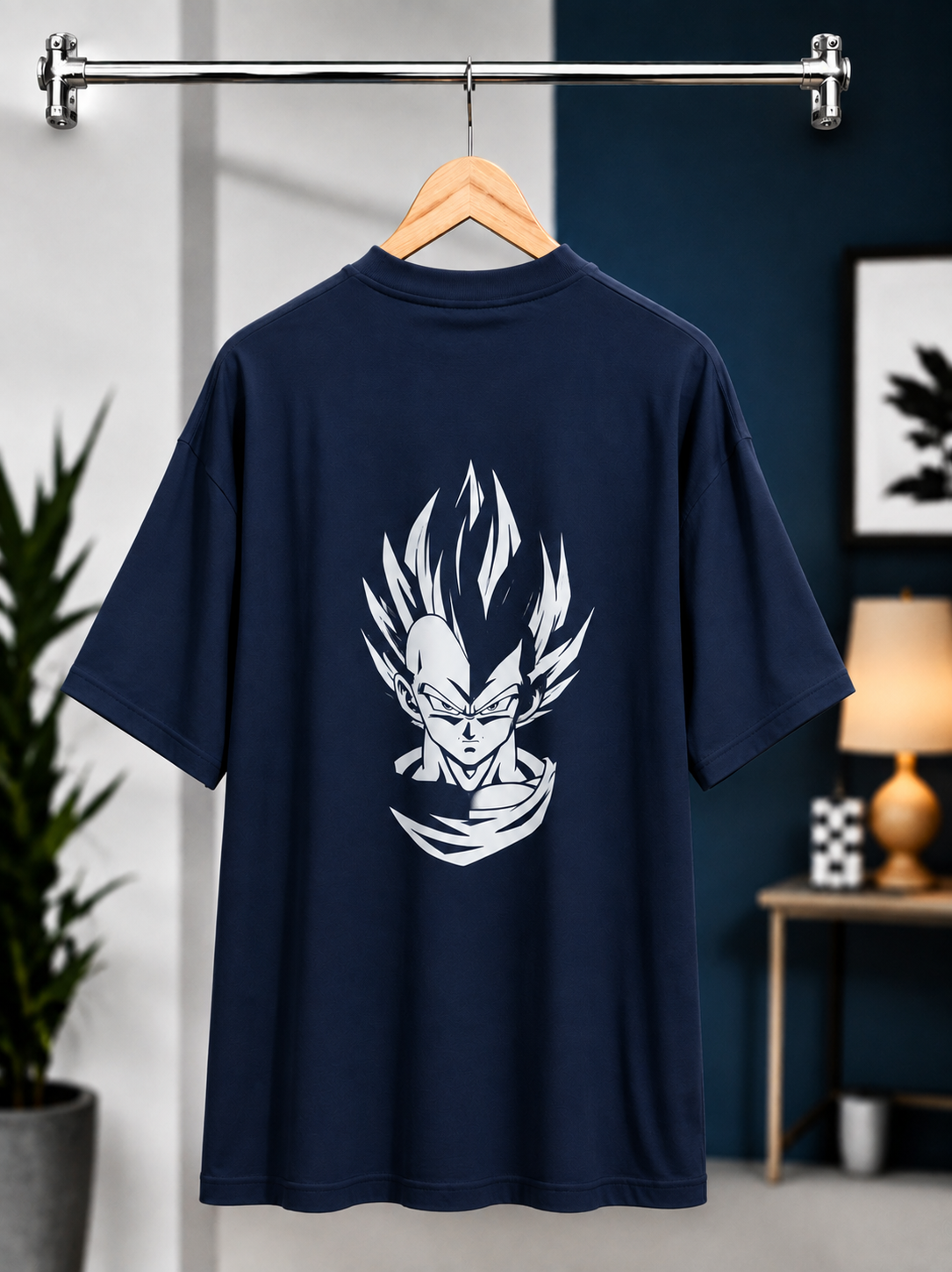 Anime Inspired Graphic T-Shirt — Navy Blue 5