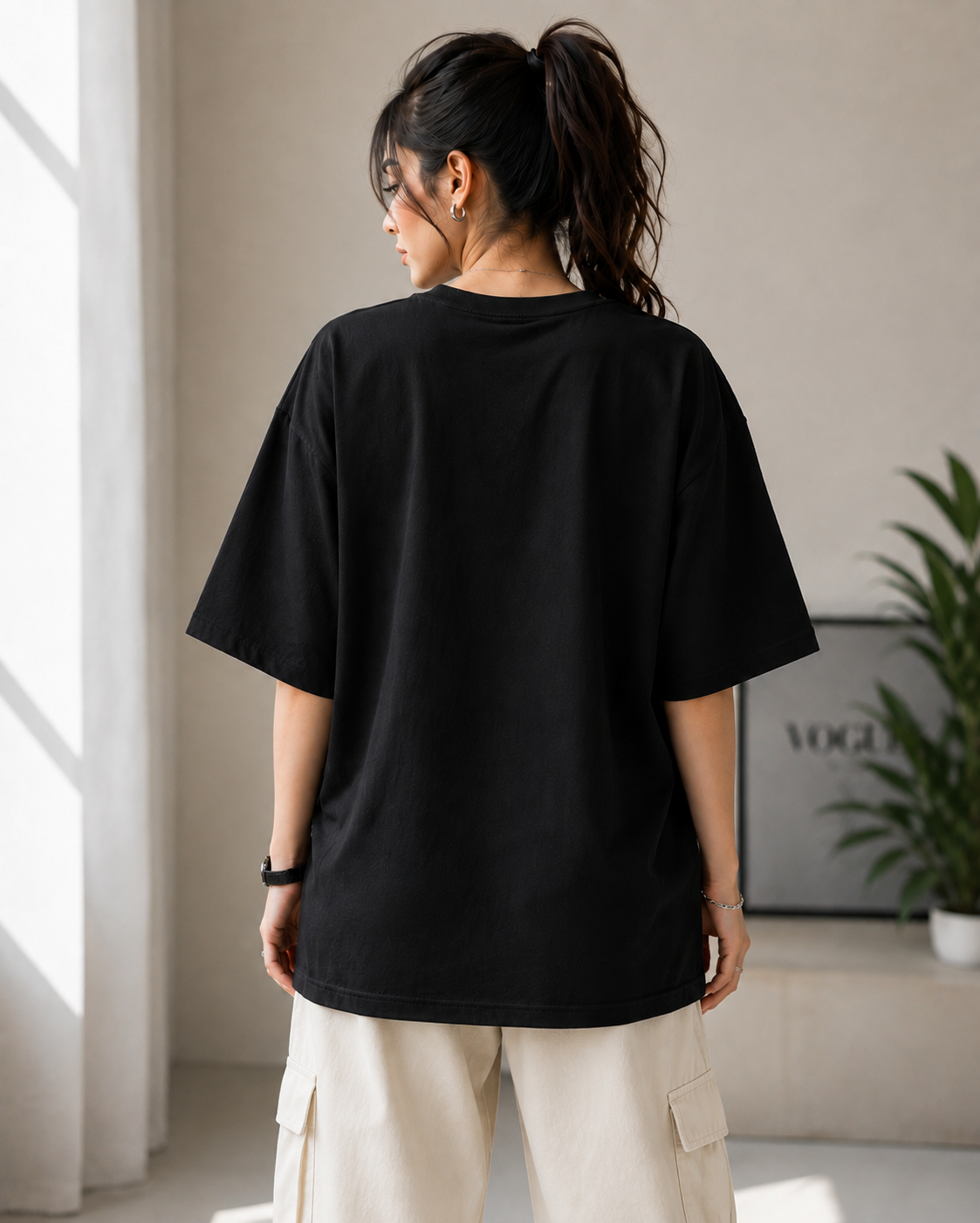 "Gojo Satoru: Cursed Energy" Anime Graphic Oversized T-Shirt — Black 4