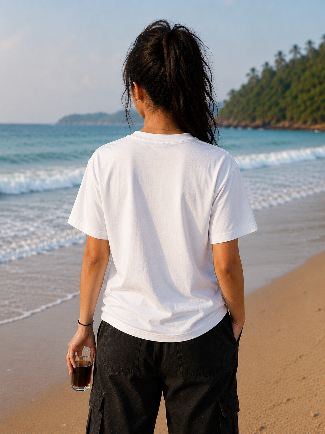 Anime Graphic Oversized T-Shirt — White 4