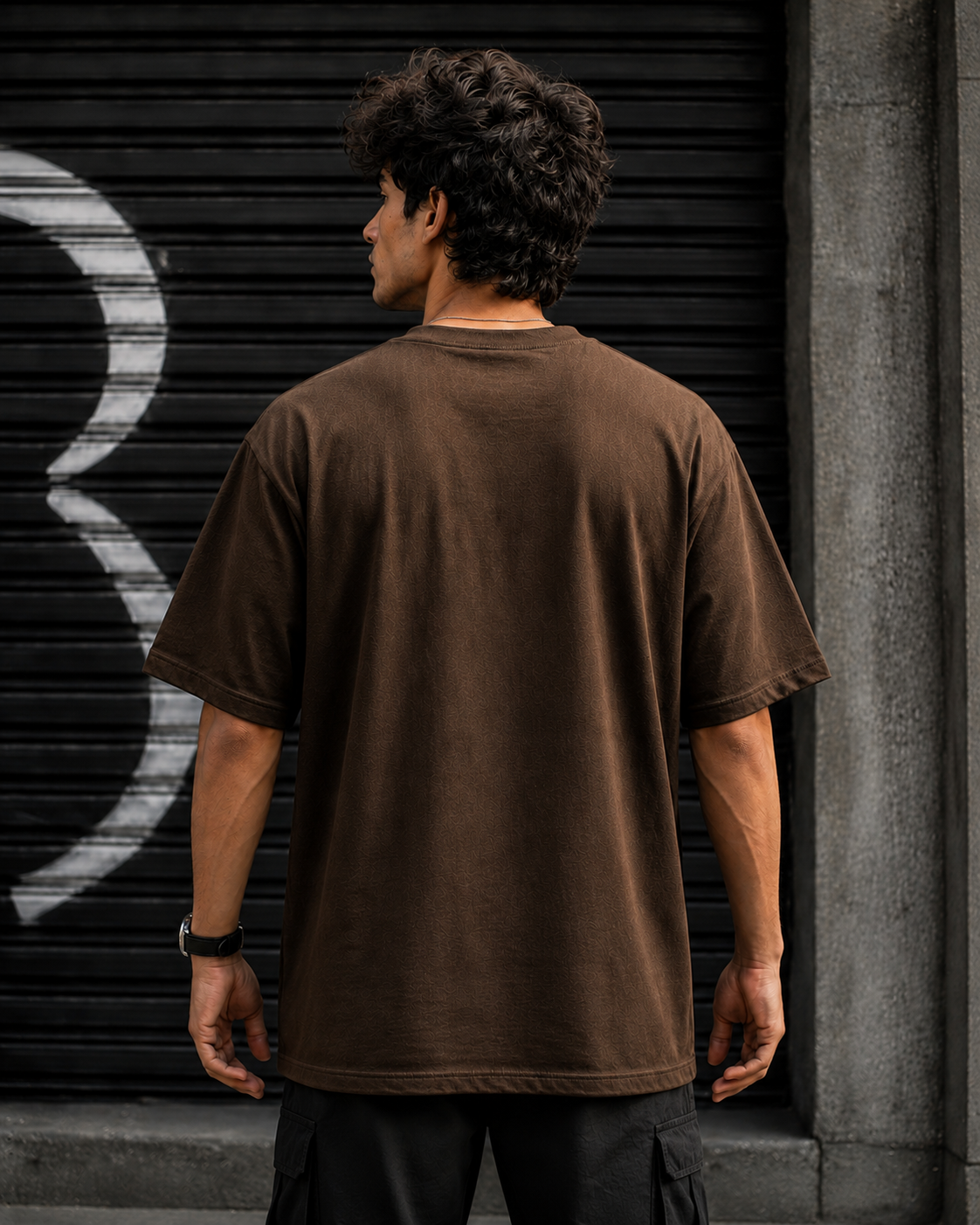 "Ludo and Lodu are Isomers" Funny Hindi Wordplay Oversized T-Shirt — Brown 2