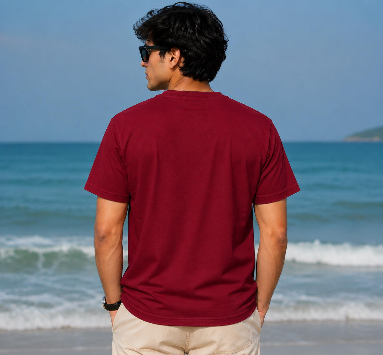 "THE INTERNET IS BROKEN SO I'M OUTSIDE TODAY" Gralphic Regular Fit T-Shirt  — Maroon 3