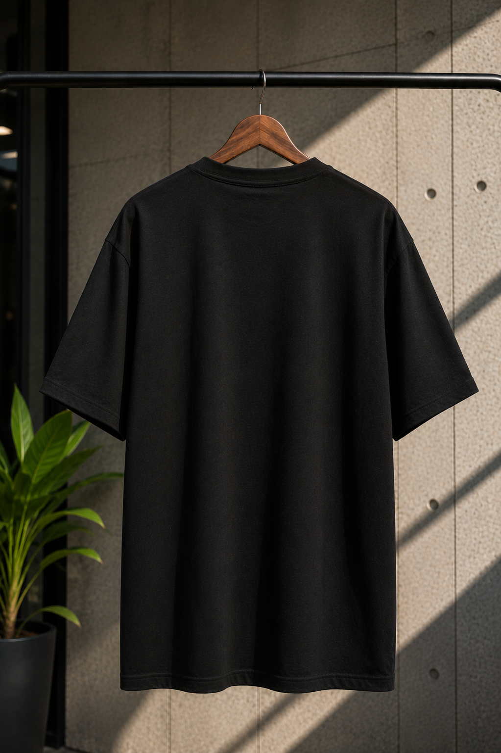 "Premium Vodka Bottle" Graphic Oversized T-Shirt — Black 6