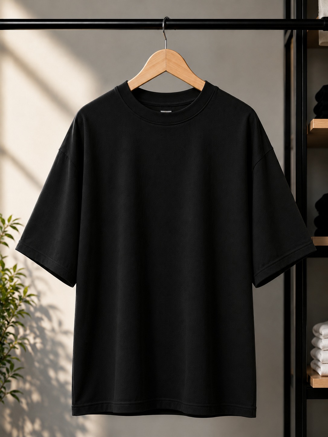 Majestic Horse Face Oversized T-Shirt – Premium Graphic Cotton Tee | Women — Black 4