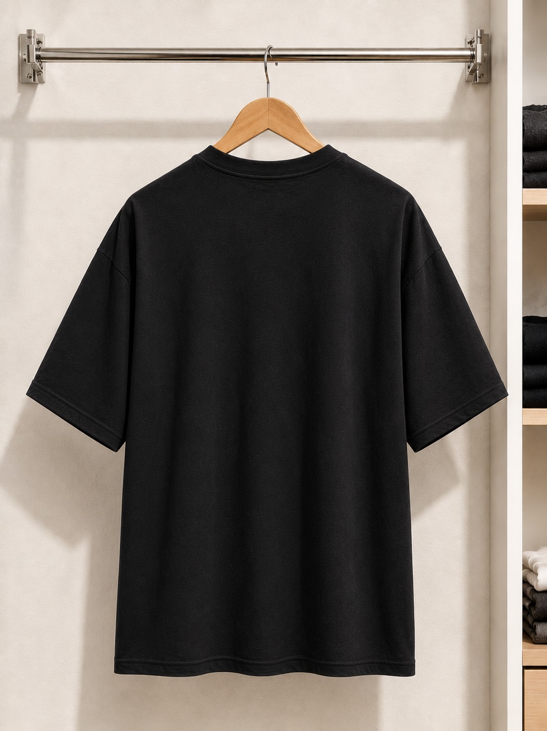 Thunder Eagle Graphic Oversized T-Shirt — Black 4
