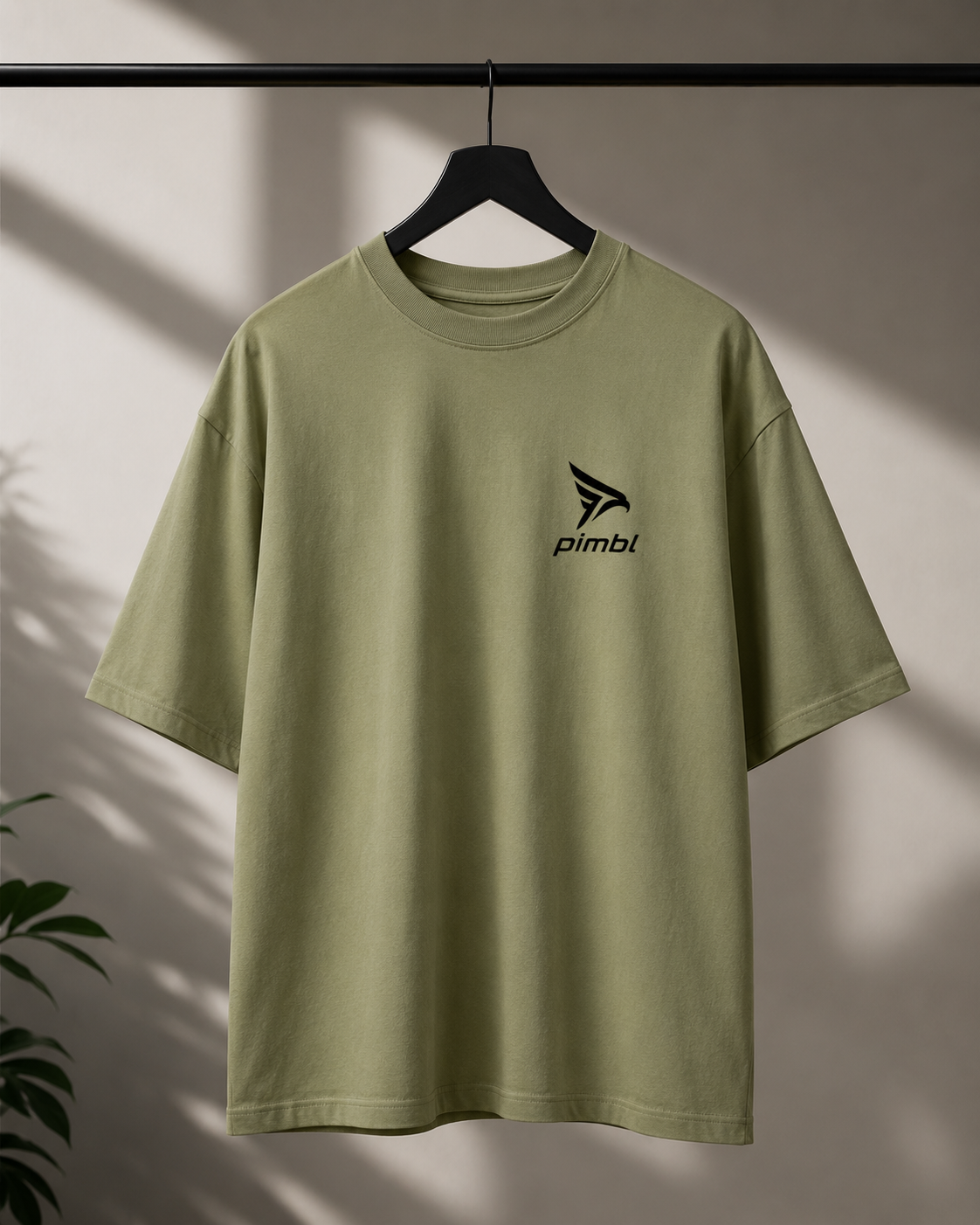 "Duck You" Graphic Oversized T-Shirt — Avocado Green 4