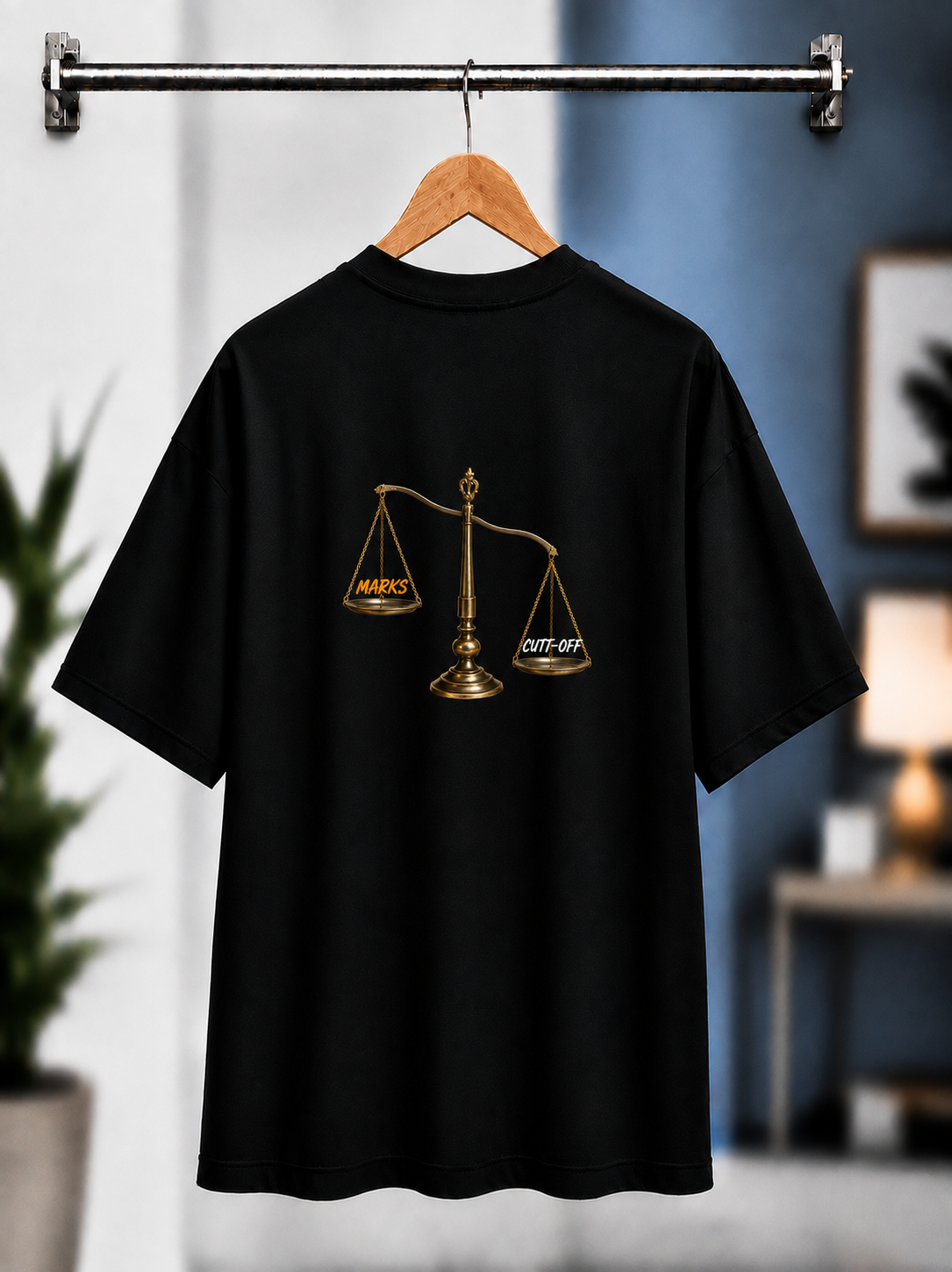 Marks vs Cut-Off – The Real Battle T-Shirt — Black 5