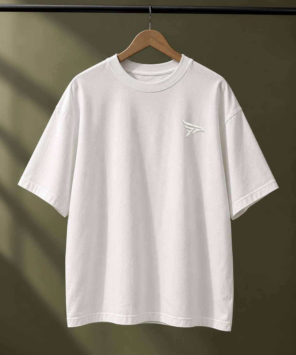 "Hug Me Until I Smell Like You" Back Print Oversized T-Shirt — White 2