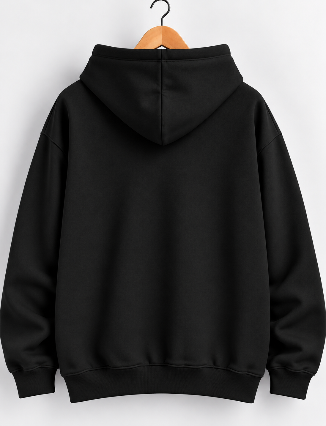 UNBOTHERED Oversized Hoodie for Men & Women | Premium Streetwear Sweatshirt — Black 2