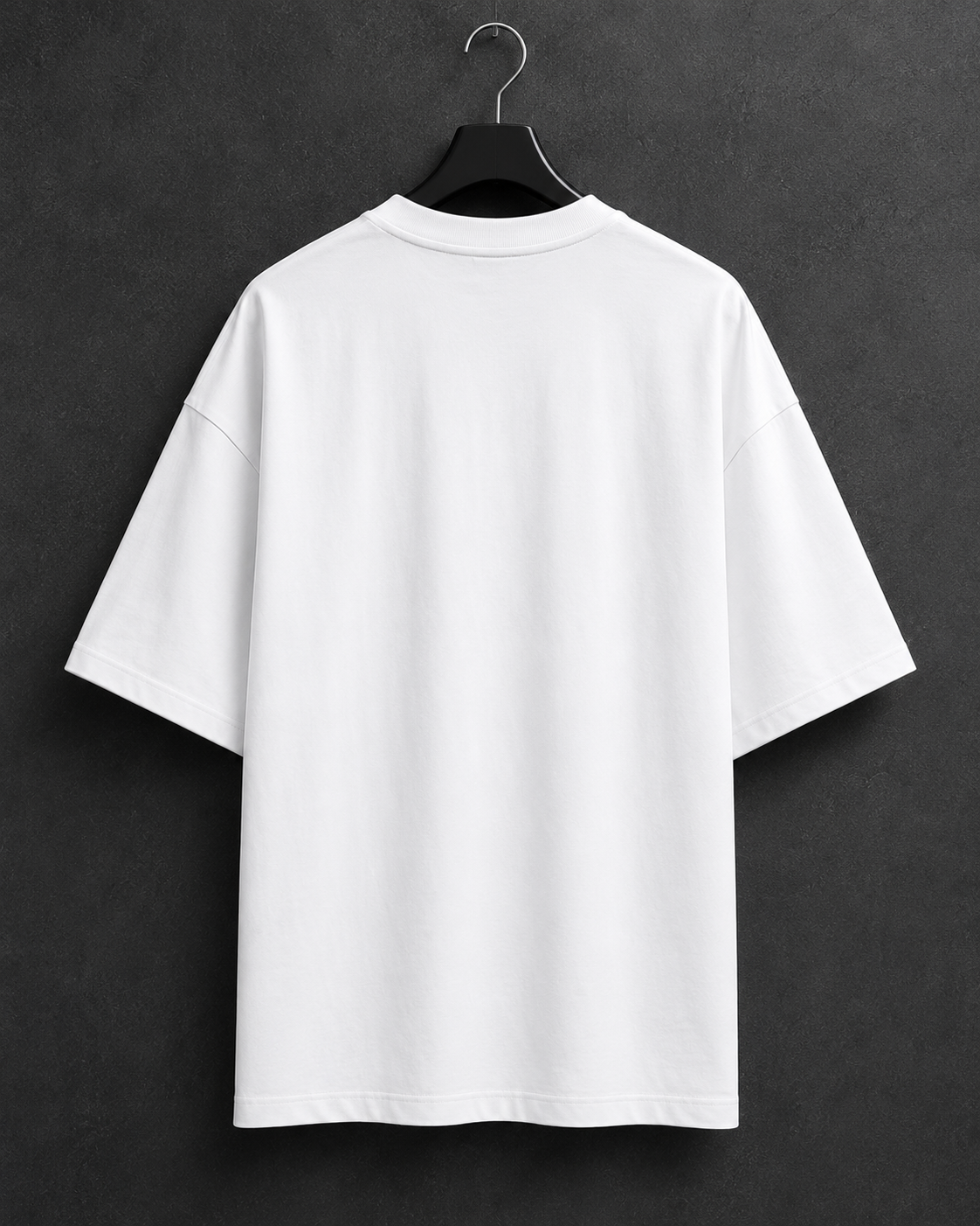 "BORN TO RIDE" Graphic Oversized T-Shirt — White 3
