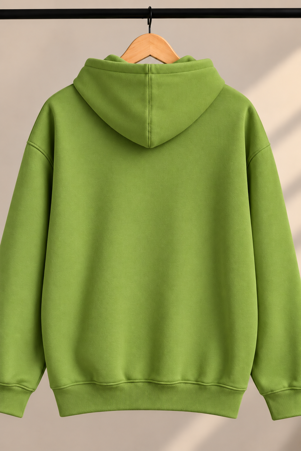 Teddy Bear "Nice To Meet You" Graphic Hoodie — Olive Green 2