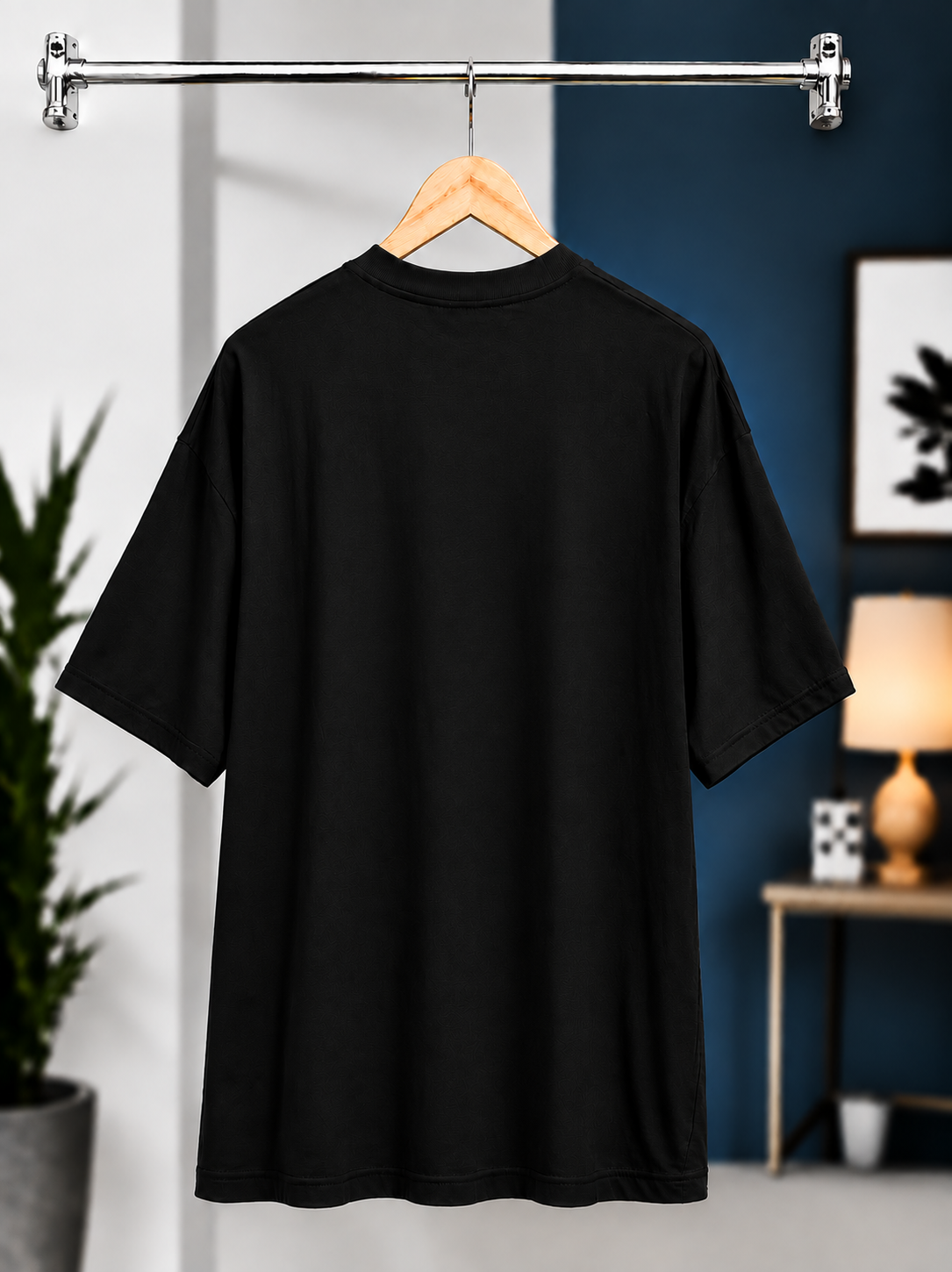 Men’s Oversized Black T-Shirt – Girls Get Flowers When They Cry | Boys Get Flowers When They Die — Black 2
