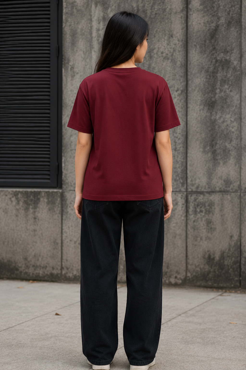 "Gojo Satoru: Unlimited Void" Anime Graphic Regular Fit T-Shirt — Maroon 4