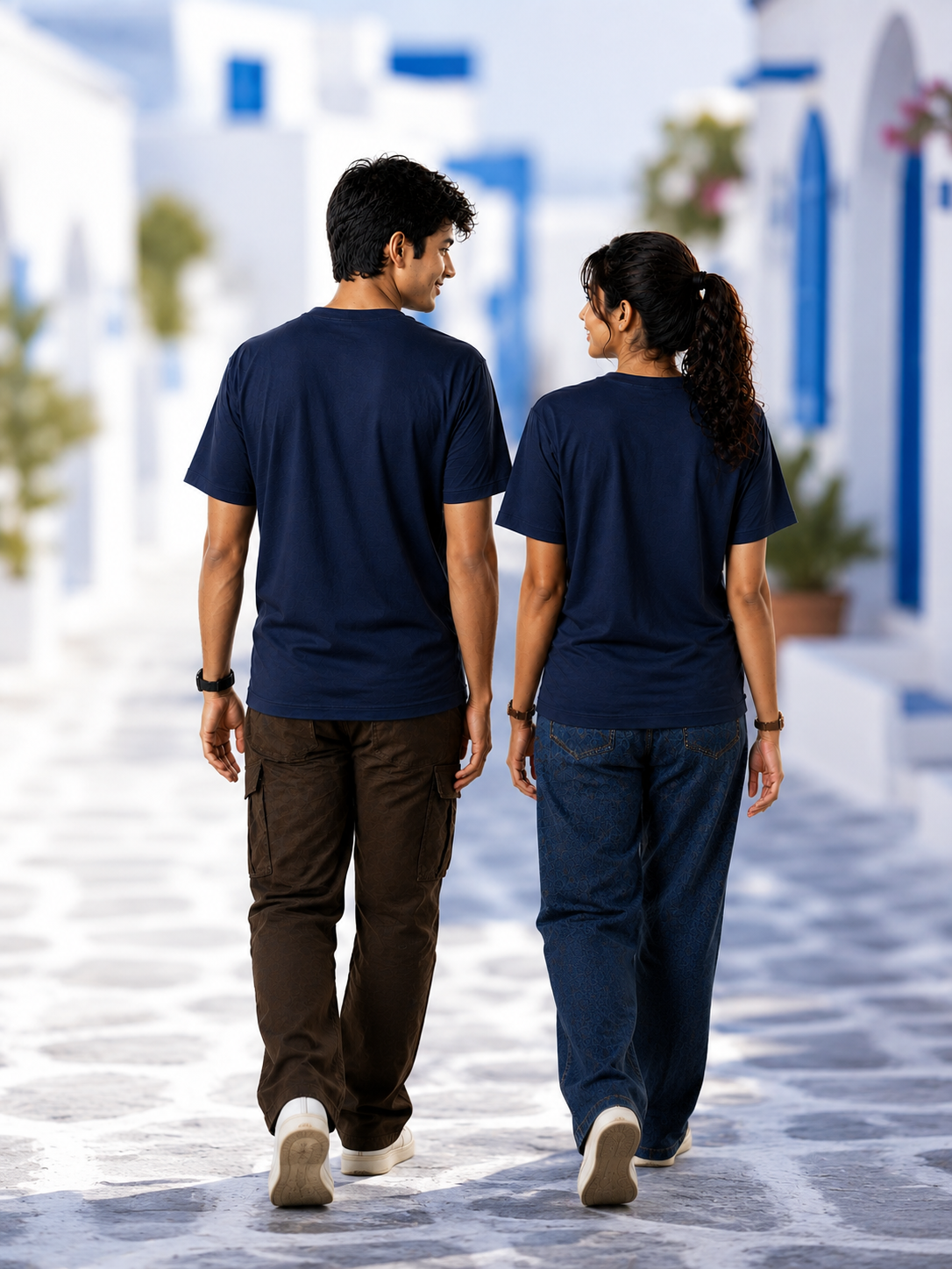 न भूतो न भविष्यति — Beyond Past & Future inspired from geeta — Navy Blue 2
